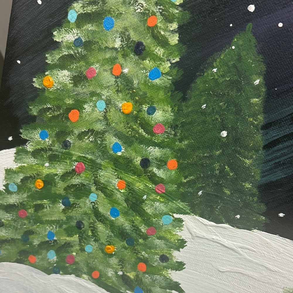 Holiday Night Festive Canvas Art - Picture 3 of 5